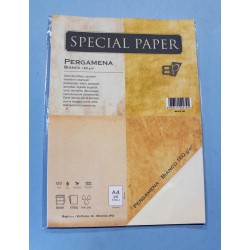 CARTA A4 21x29,7 PERGAMENA BIANCO gr.160 25fg