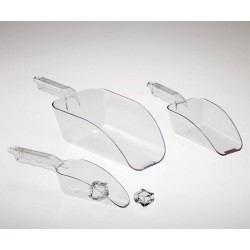 PALETTA IN POLICARBONATO PICCOLA TRASPARENTE H29cm LARGH.7cm