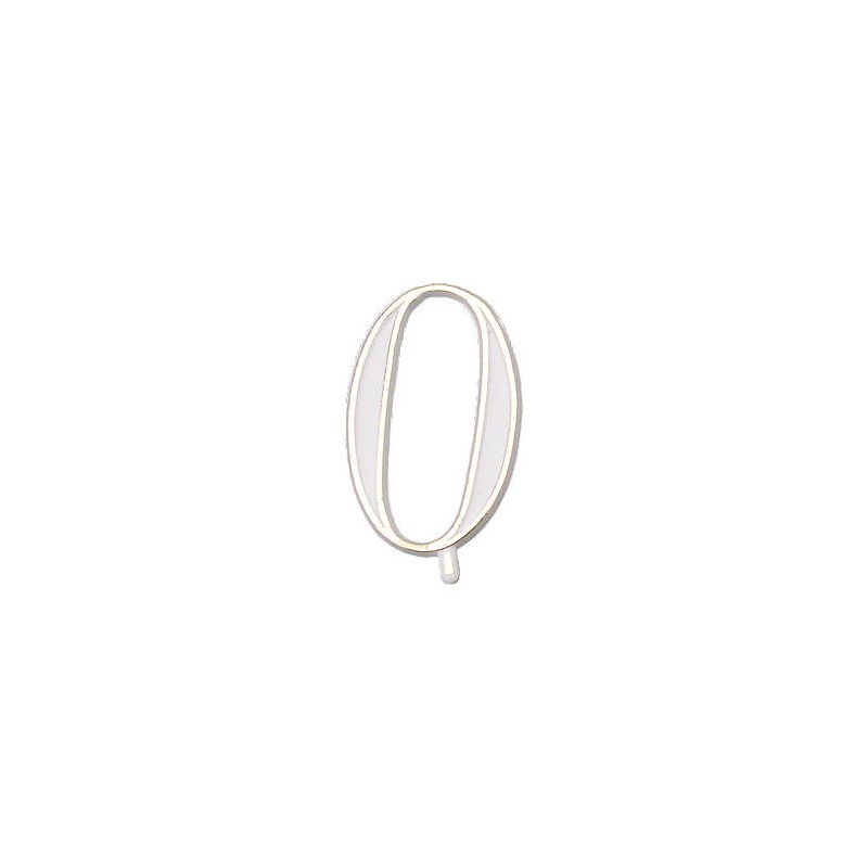 NUMERO 0 PLASTICA BASE OVALE