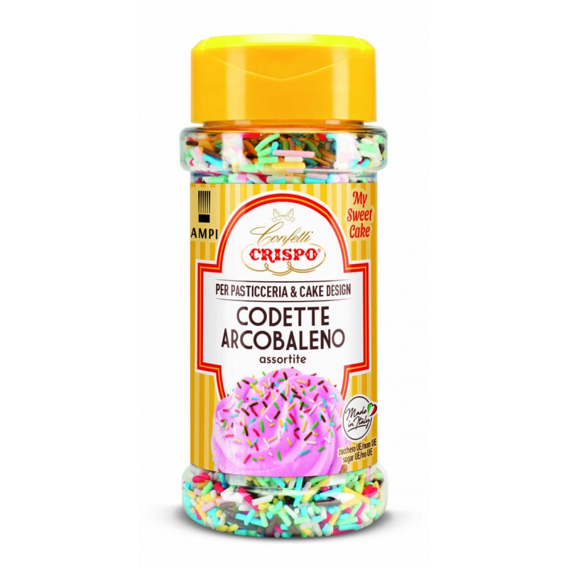 CODETTE DI ZUCCHERO ARCOBALENO 95gr