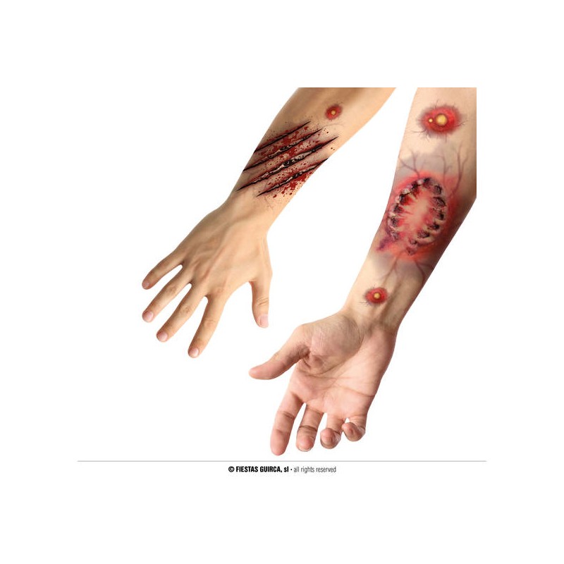 TATUAGGI ADESIVI FERITA MORSO