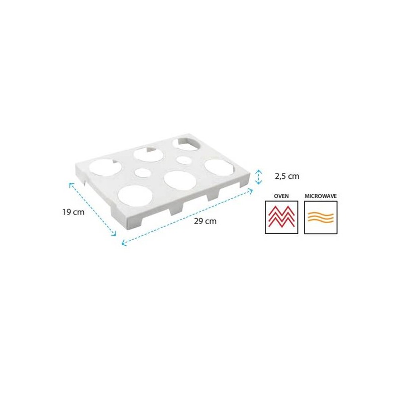TEGLIA CARTONCINO PER TULIP 24x39 6 FORI