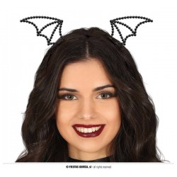 CERCHIETTO PIPISTRELLO C/PERLINE