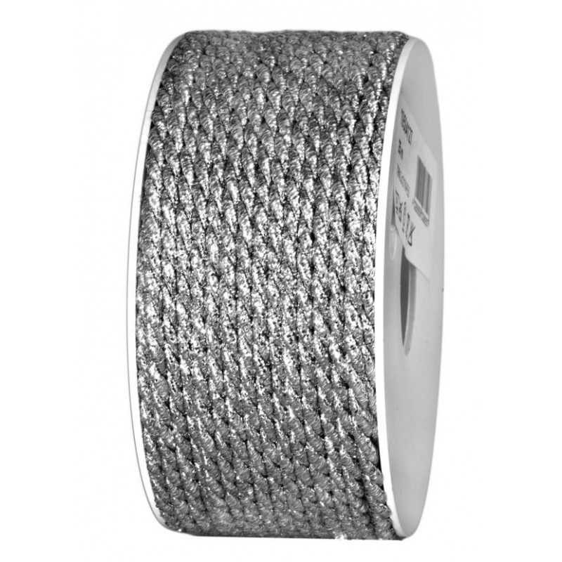 NASTRO CORDINO LUREX  mm4x25mt SILVER