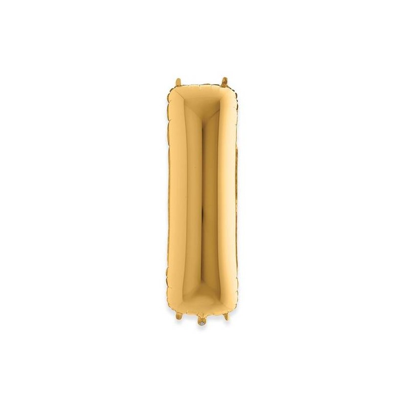PALLONE MYLAR LETTERA I 102cm 40 GOLD