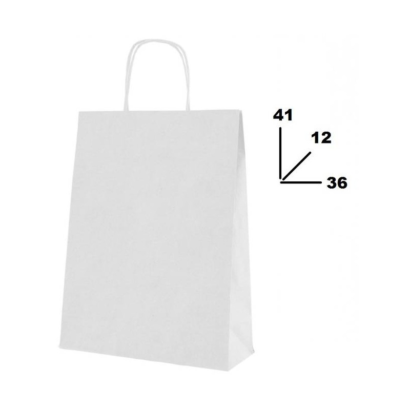 BORSA CARTA BIANCA MIS.36+12x41cm