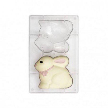 STAMPO CIOCCOLATO CONIGLIETTO IN POLICARBONATO 13X11mm