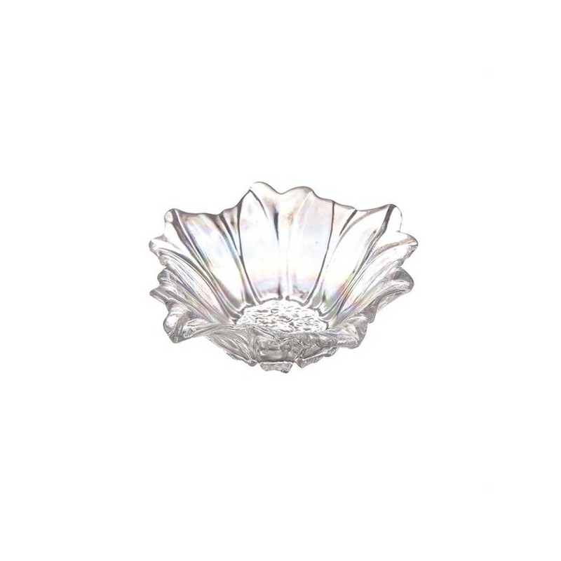 CENTROTAVOLA VETRO H.7cm ø16cm