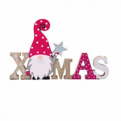 TABLE DECO XMAS LEGNO 28cm