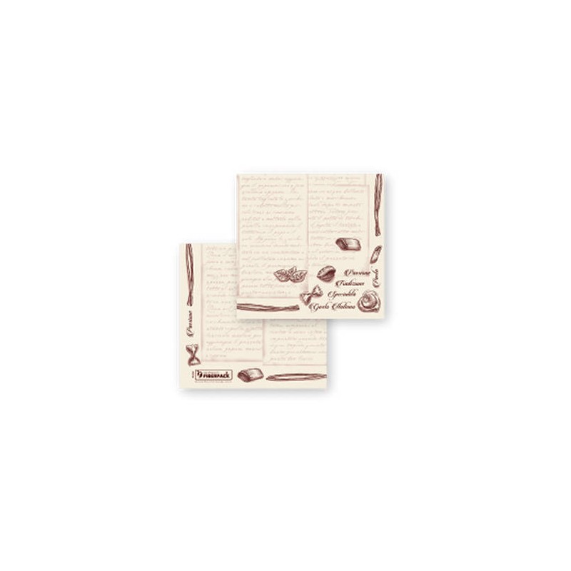 TOVAGLIOLI 38x38 STAR 40pz DECOR NATURAL PASTA