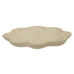PIATTO FLOWER LEGNO PAULONIA  Ø26x3cm