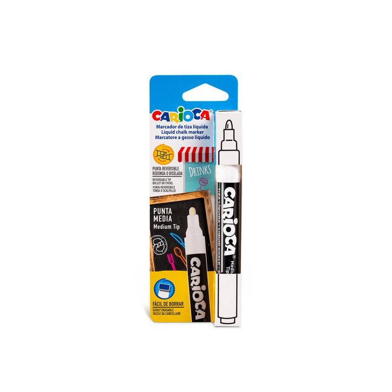 CARIOCA PENNARELLO GESSO LIQUIDO BIANCO 1pz