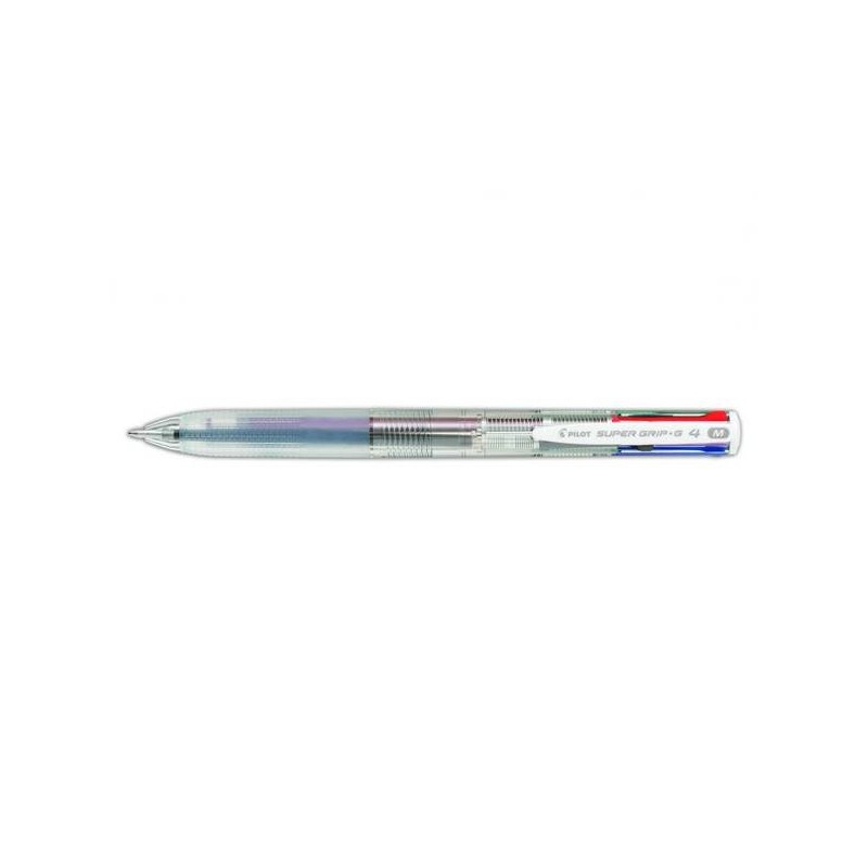 PENNA PILOT SUPER GRIP G4 TRASPARENTE 4 COLORI
