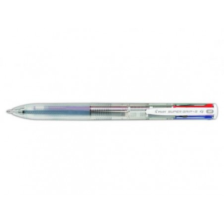 PENNA PILOT SUPER GRIP G4 TRASPARENTE 4 COLORI