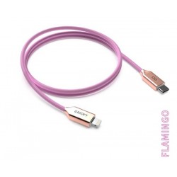 CAVO TYPE-C COLOR 1M 2A 40W GROOVY FLAMINGO