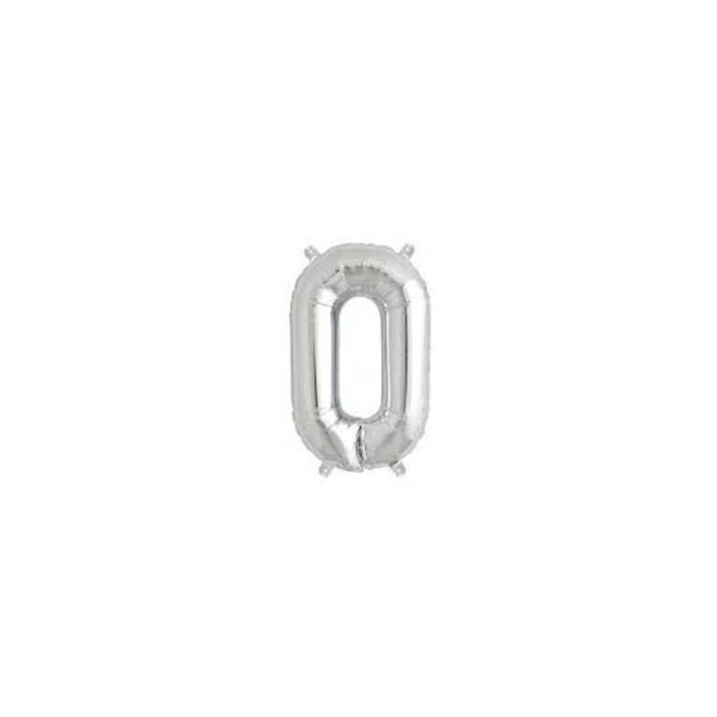 LETTERA O MYLAR SILVER 16 40cm