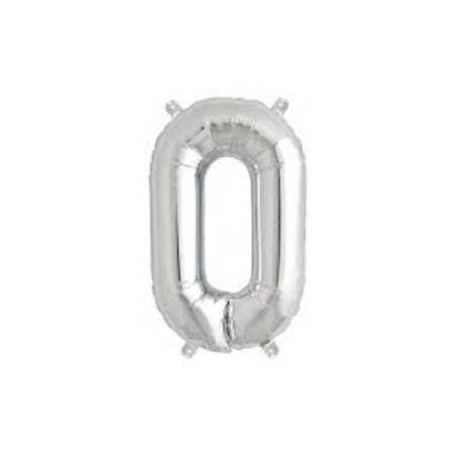 LETTERA O MYLAR SILVER 16 40cm
