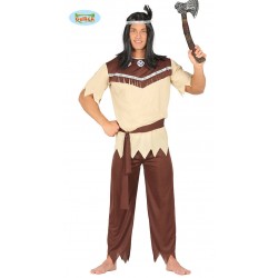 COSTUME INDIANO FASCIA MAGLIA CINTURA E PANTALONI TG.48-50