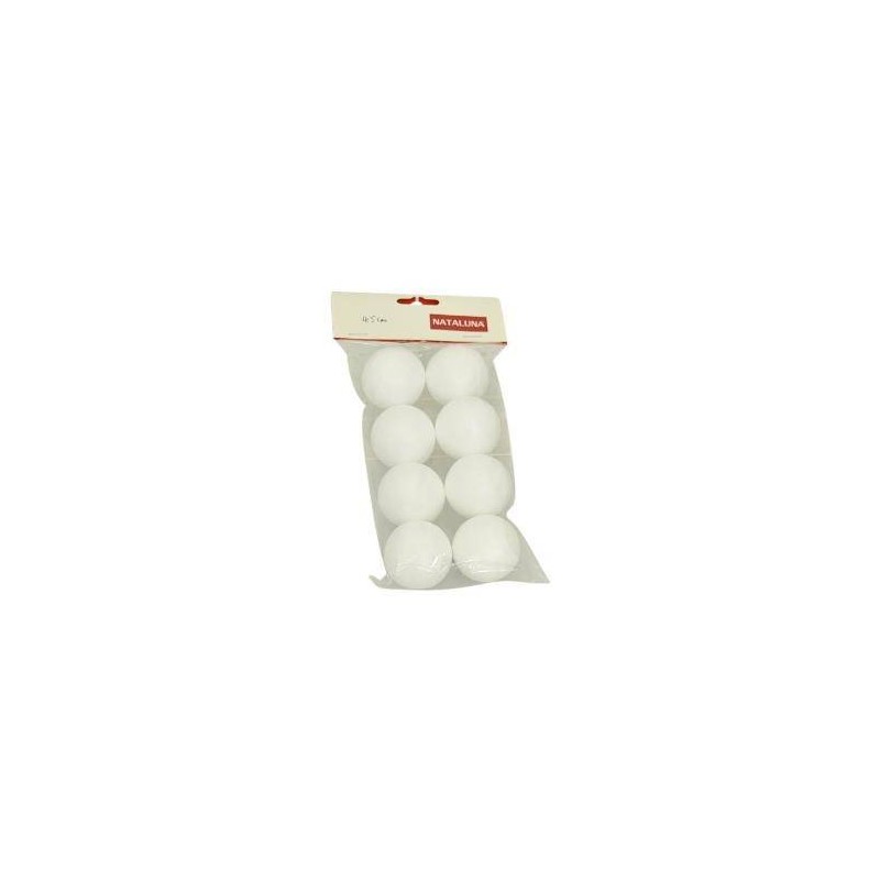 SFERA IN POLISTIROLO DECOUPAGE  ø4,5cm 8pz