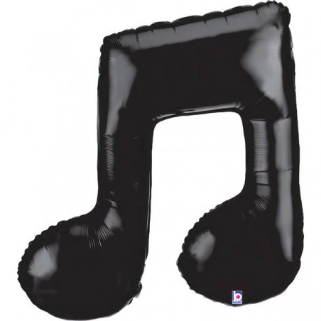 PALLONE MYLAR 34 86cm NOTA MUSICALE BLACK