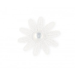 MARGHERITA TESSUTO CONPERLA Ø6,5cm 12pz