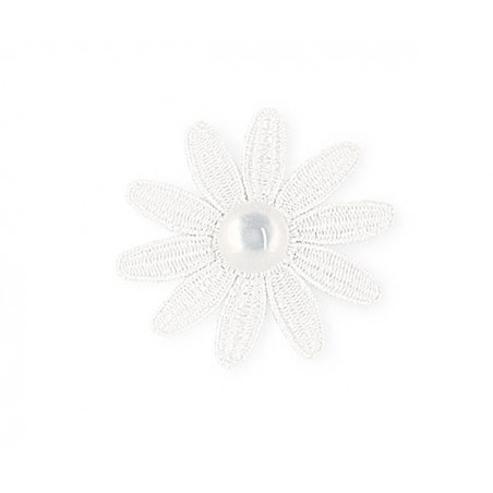 MARGHERITA TESSUTO CONPERLA Ø6,5cm 12pz