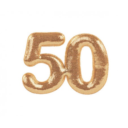 APPLICAZIONE TESSUTO ORO 50ESIMO Ø4,5cm 12pz