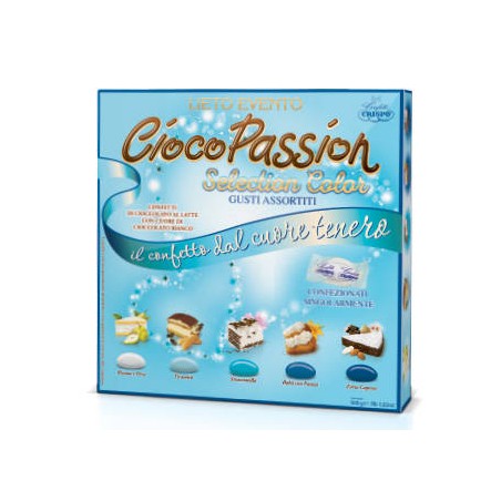 CONFETTI CIOCO PASSION LIETO EVENTO SEL. COLOR IMB. SING. CELESTE 500gr