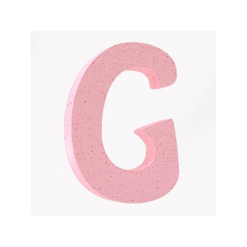 LETTERA POLISTIROLO PASTELLO mm120x90 G ROSA PASTELLO