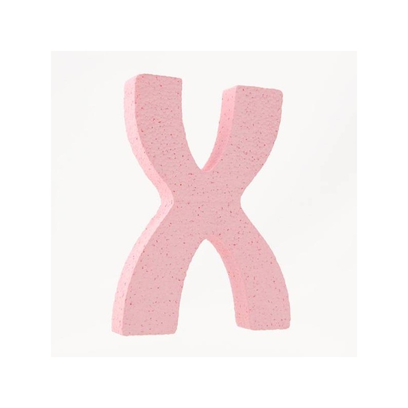 LETTERA POLISTIROLO PASTELLO mm120x90 X ROSA PASTELLO