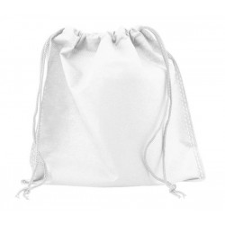 SACCHETTO TNT C/LACCIO 20x20cm BIANCO 10pz