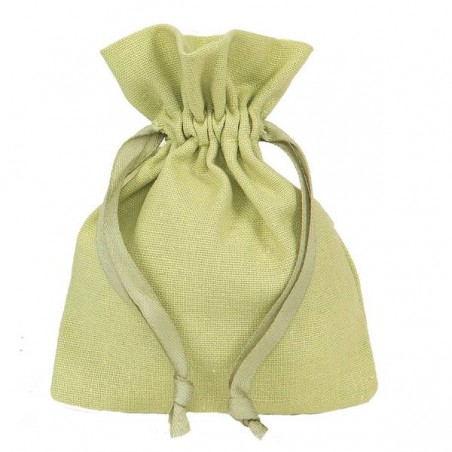 SACCHETTO COTTON 9XH12 10pz APPLE GREEN