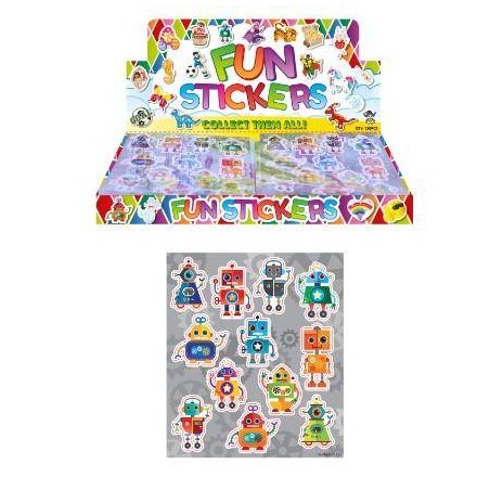 ADESIVI ROBOTS DA 12pz