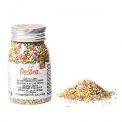 BASTONCINI DI ZUCCHERO IN BARATTOLO 90gr COLORMIX