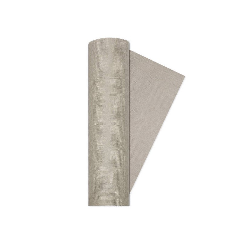 TOVAGLIA ROTOLO 1,20x7mt DAMASCATA TORTORA BIG PARTY