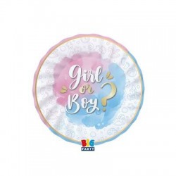 PIATTI IN CARTA ø20cm GENDER REVEAL 8pz