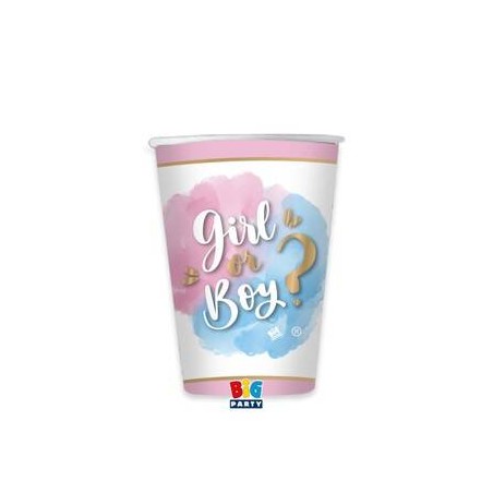 BICCHIERI IN CARTA 250cc GENDER REVEAL 8pz