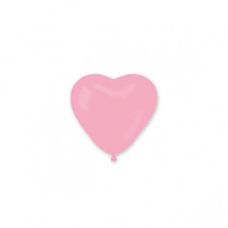 PALLONCINI CUORE 10 26cm 12pz ROSA