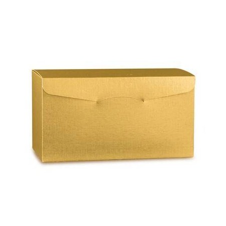 SCATOLA SEGRETO 4 BOTTIGLIE 32,5x17,5x18cm FIBRA ORO