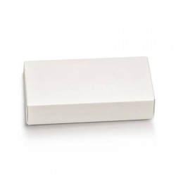 SCATOLA CASSETTO 12x5x3cm FIBRA BIANCO + DIVISORIO 10pz