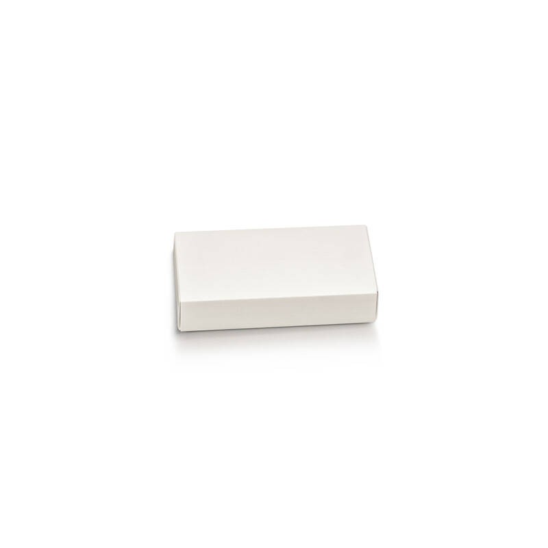 SCATOLA CASSETTO 12x5x3cm FIBRA BIANCO + DIVISORIO 10pz