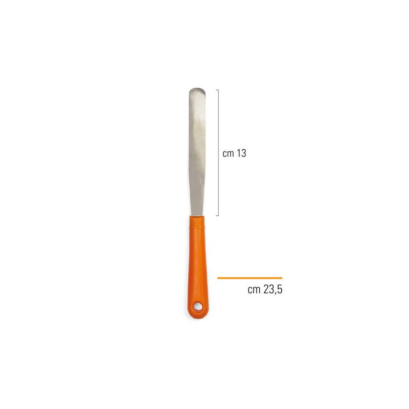 SPATOLA DRITTA DECORA 23,5 cm - LAMA 13 cm