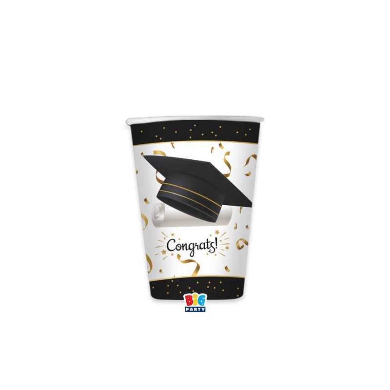 BICCHIERI CARTONCINO 250cc GRADUATION 6pz