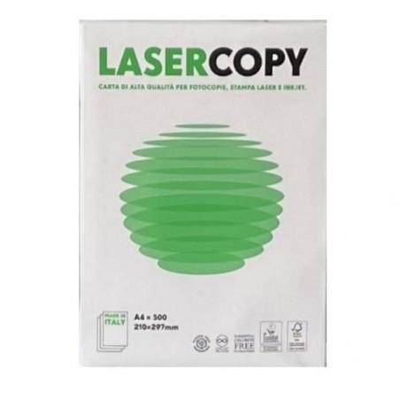 FOGLI A4 BIANCHI RISMA 500fg 75gr/mq LASER COPY