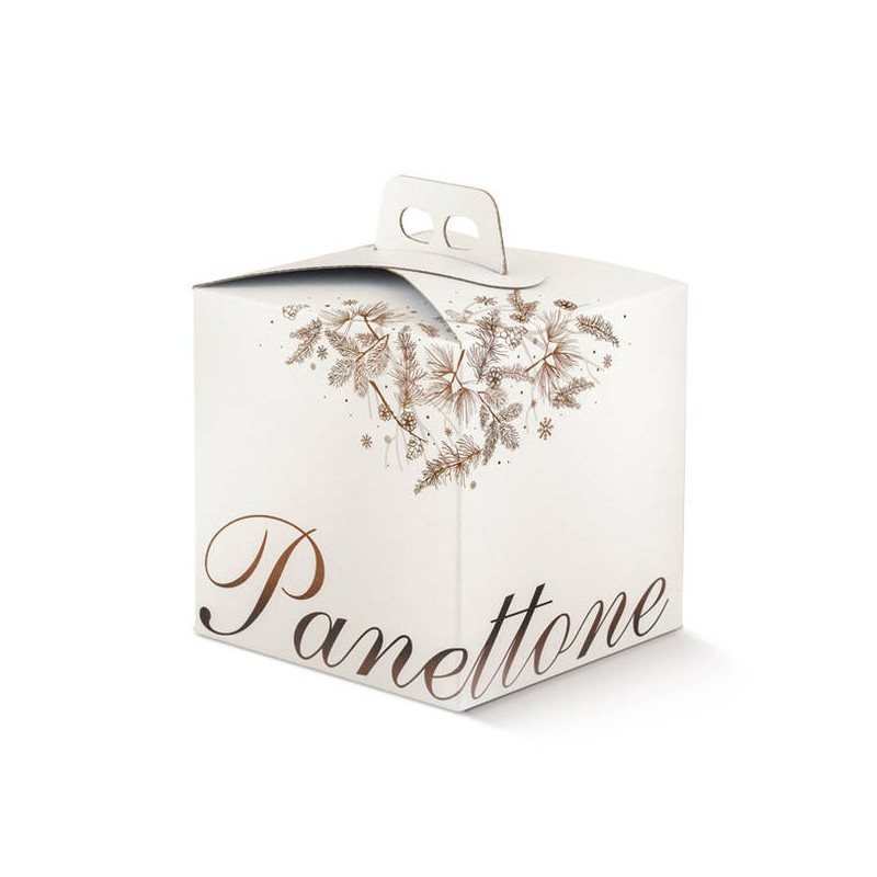 SCATOLA PANETTONE 24,5x24,5x19cm DOLCE IDEA MARRONE