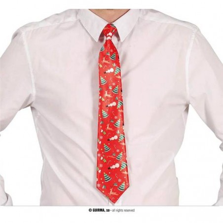 CRAVATTA NATALE ROSSA 45cm