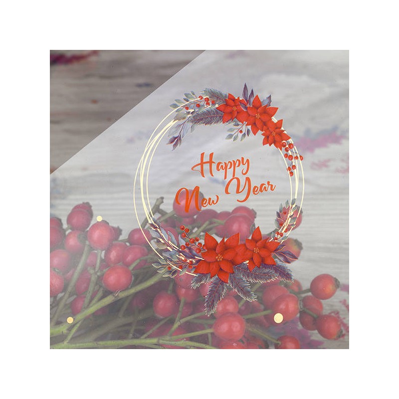 FOGLI CELLOPHANE 100x130cm XMAS STAR 2pz