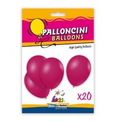 PALLONCINI LATTICE PASTELLO 9/10 26cm FUCSIA 20pz