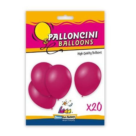 PALLONCINI LATTICE PASTELLO 9/10 26cm FUCSIA 20pz