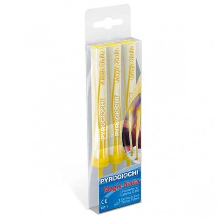 CANDELOTTI TORTA MAGIA GIALLO 3pz